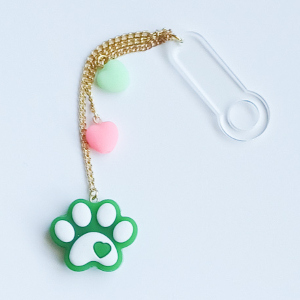 Paw Print Tumbler Charm