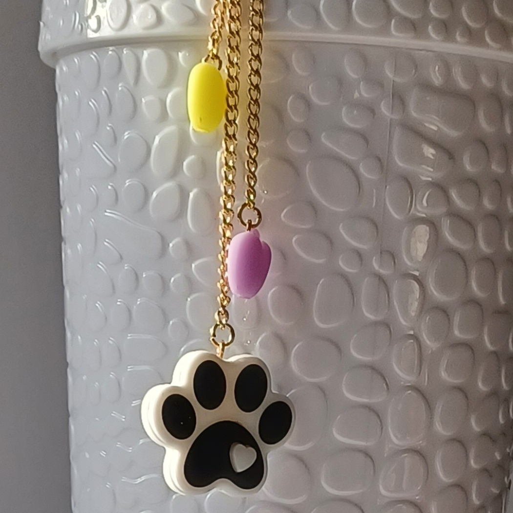 Paw Print Tumbler Charm